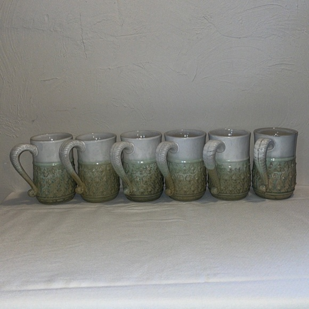 Boston Warehouse Trading Corp‎ Hobnail Coffee Mug Set of 6 Game of Thrones Style